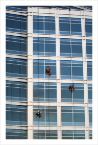 Abseiling Team at Work