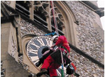 Clock Face Removal - Industrial Abseiling Work