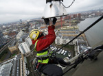 Chelsea Harbour Light Bulb Change - Industrial Rope Access