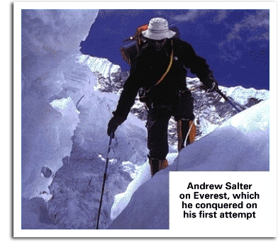 Andy Salter on Everest Andy Salter on Everest
